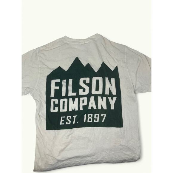 Filson Other - Mens White Filson Co Mountain Logo T-Shirt